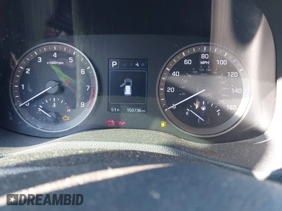 2017 Hyundai Tucson SE with VIN KM8J33A48HU413430, listed as a IAAI auction lot 41993667 with 150,736 mi miles and . Bid and sale history available at DreamBid. Image 7.