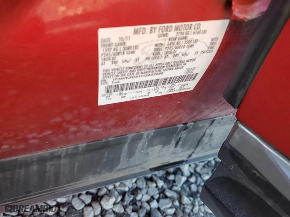 2012 Ford Explorer XLT with VIN 1FMHK8D81CGA52689, listed as a Copart auction lot 48006425 with 135,901 mi miles and Salvage Title. Bid and sale history available at carsss.com. Image 12.
