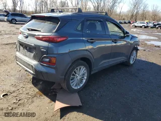 2018 Hyundai Kona SEL with VIN KM8K6CAA0JU180523, listed as a Copart auction lot 46173415 with 75,424 mi miles and Salvage Title. Bid and sale history available at carsss.com. Image 3.