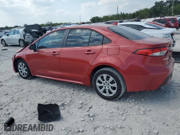 2020 Toyota Corolla LE with VIN 5YFEPRAE4LP052502, listed as a Copart auction lot 53277635 with 36,132 mi miles and Non Repairable. Bid and sale history available at DreamBid. Image 2.