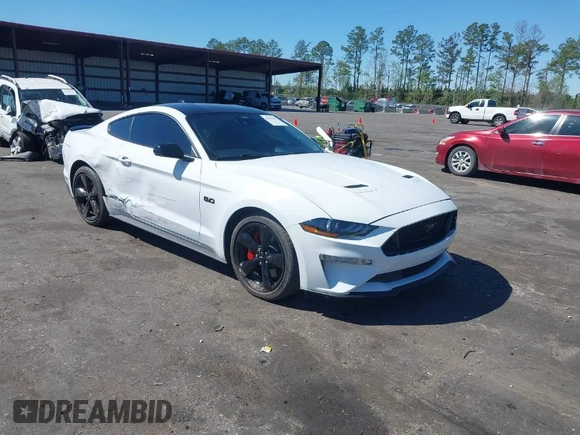 2021 Ford Mustang GT with VIN 1FA6P8CFXM5140544, listed as a IAAI auction lot 41830187 with 15,615 mi miles. Bid and sale history available at carsss.com. Image 1.