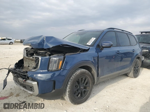 2023 Kia Telluride SX Prestige X-Pro with VIN 5XYP5DGC6PG394325, listed as a Copart auction lot 45753175 with 23,376 mi miles and Salvage title. Bid and sale history available at DreamBid. Image 1.