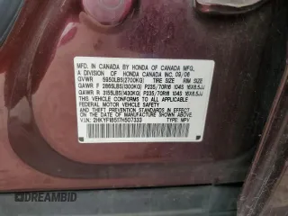 2007 Honda Pilot EX-L z VIN 2HKYF18517H507333, wystawiony jako Copart lot #55646695 z przebiegiem 298 414 mil mil oraz Szkoda całkowita • Salvage title. Historia ofert i sprzedaży dostępna na DreamBid. Obrazek 12.