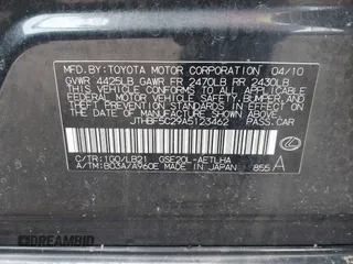 2010 Lexus IS 250 z VIN JTHBF5C29A5123462, wystawiony jako IAAI lot #41732121 z przebiegiem Nie podano mil oraz . Historia ofert i sprzedaży dostępna na DreamBid. Obrazek 9.