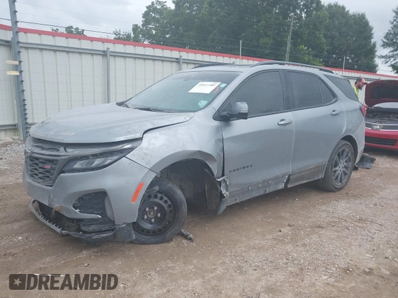 2023 Chevrolet Equinox RS with VIN 3GNAXMEG4PS117491, listed as a IAAI auction lot 39937789 with 47,899 mi miles. Bid and sale history available at carsss.com. Image 2.