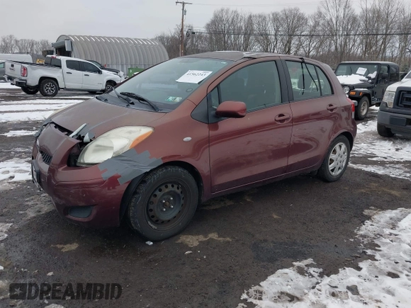 2010 Toyota Yaris with VIN JTDKT4K34A5291847, listed as a IAAI auction lot 41562243 with 182,067 mi miles. Bid and sale history available at carsss.com. Image 2.