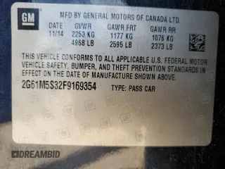 2015 Cadillac XTS Luxury z VIN 2G61M5S32F9169354, wystawiony jako Copart lot #54887215 z przebiegiem 138 795 mil mil oraz Szkoda całkowita • Salvage title. Historia ofert i sprzedaży dostępna na DreamBid. Obrazek 12.