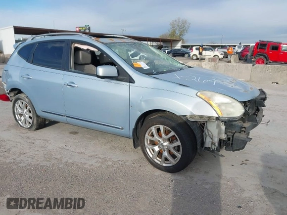 2013 Nissan Rogue S with VIN JN8AS5MT0DW008610, listed as a IAAI auction lot 41125002 with Not Provided miles and . Bid and sale history available at DreamBid. Image 1.