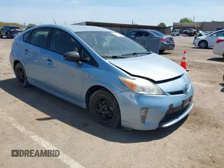 2013 Toyota Prius One with VIN JTDKN3DU6D5629201, listed as a IAAI auction lot 42108606 with 473,790 mi miles. Bid and sale history available at carsss.com. Image 1.