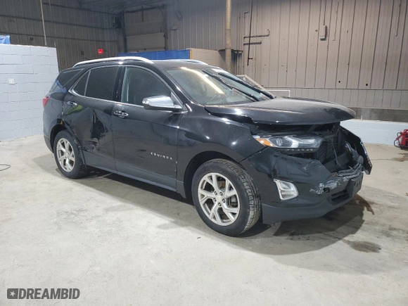 2018 Chevrolet Equinox Premier with VIN 2GNAXVEVXJ6202328, listed as a Copart auction lot 83212164 with 0 mi miles and Salvage Title. Bid and sale history available at carsss.com. Image 4.