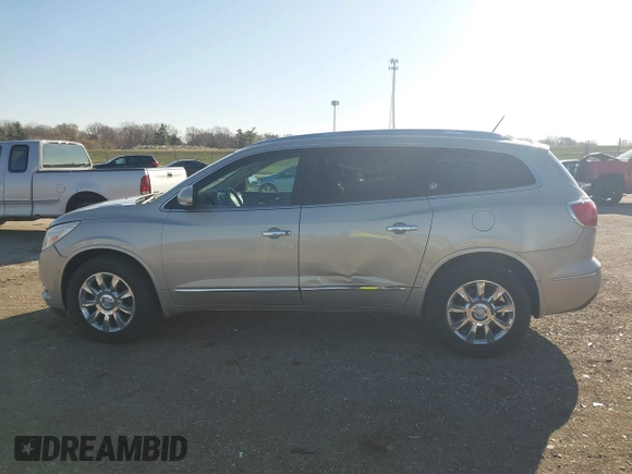 2014 Buick Enclave Leather with VIN 5GAKRBKD6EJ329850, listed as a IAAI auction lot 41851778 with 141,683 mi miles and . Bid and sale history available at DreamBid. Image 15.