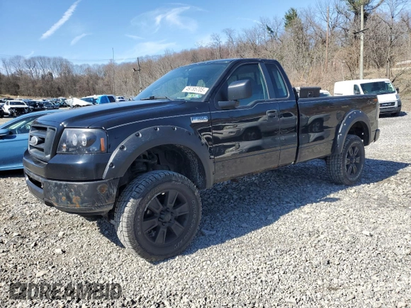 2008 Ford F-150 XL with VIN 1FTRF14W58KD80852, listed as a Copart auction lot 49785705 with 107,136 mi miles and Salvage Title. Bid and sale history available at carsss.com. Image 1.