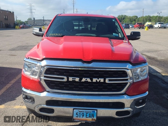 2023 Ram 1500 Big Horn with VIN 1C6RRFFG4PN561004, listed as a IAAI auction lot 42809372 with 75,509 mi miles and . Bid and sale history available at DreamBid. Image 17.