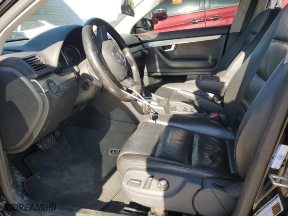 2008 Audi A4 3.2L with VIN WAUDH78E28A055913, listed as a Copart auction lot 47087365 with 117,907 mi miles and Salvage Title. Bid and sale history available at carsss.com. Image 7.