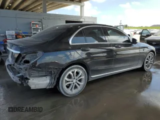2015 Mercedes-Benz C 300 with VIN 55SWF4JB2FU061794, listed as a Copart auction lot 45213825 with 154,210 mi miles and Salvage Title. Bid and sale history available at carsss.com. Image 3.