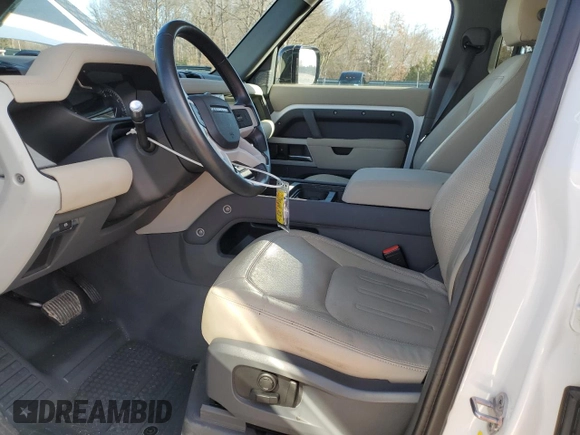 2022 Land Rover Defender SE with VIN SALEP7RU1N2091011, listed as a Copart auction lot 44146415 with 40,867 mi miles and Salvage title. Bid and sale history available at DreamBid. Image 7.