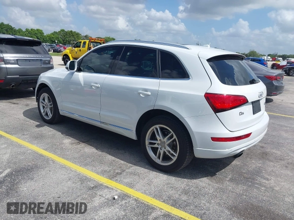 2014 Audi Q5 Premium Plus with VIN WA1LFAFP9EA124785, listed as a IAAI auction lot 42511649 with 99,109 mi miles and . Bid and sale history available at DreamBid. Image 3.