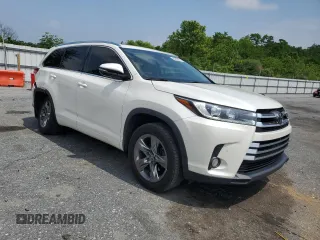 2017 Toyota Highlander Limited with VIN 5TDDZRFH8HS382957, listed as a Copart auction lot 60413645 with 126,294 mi miles and Salvage title. Bid and sale history available at DreamBid. Image 4.