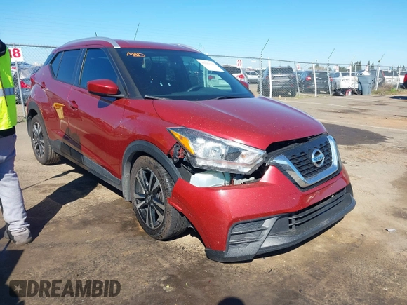 2019 Nissan Kicks S with VIN 3N1CP5CU4KL511255, listed as a IAAI auction lot 41841226 with 91,575 mi miles and . Bid and sale history available at carsss.com. Image 1.