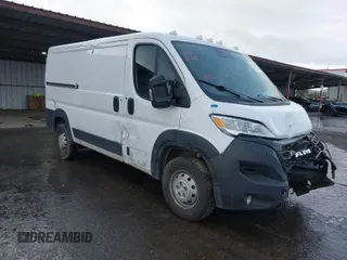 2023 Ram ProMaster Cargo with VIN 3C6LRVAGXPE583679, listed as a IAAI auction lot 41915002 with 44,644 mi miles and . Bid and sale history available at DreamBid. Image 1.