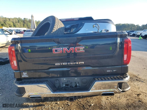 2019 GMC Sierra 1500 SLT with VIN 1GTU9DEL2KZ106515, listed as a Copart auction lot 79877184 with 134,768 mi miles and Salvage Title. Bid and sale history available at carsss.com. Image 6.