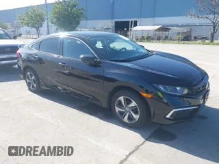 2019 Honda Civic Sedan LX with VIN 2HGFC2F61KH561199, listed as a IAAI auction lot 41754093 with 43,779 mi miles. Bid and sale history available at carsss.com. Image 1.
