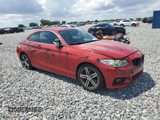 2017 BMW 2 Series 230i with VIN WBA2F9C37HV664597, listed as a Copart auction lot 58743925 with 40,537 mi miles and Salvage title. Bid and sale history available at DreamBid. Image 4.
