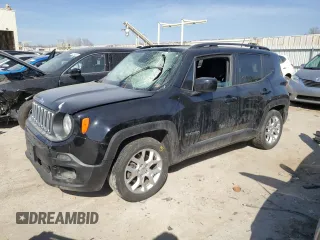 2017 Jeep Renegade Latitude with VIN ZACCJABB4HPG65746, listed as a Copart auction lot 48880755 with 98,630 mi miles and Salvage Title. Bid and sale history available at carsss.com. Image 1.