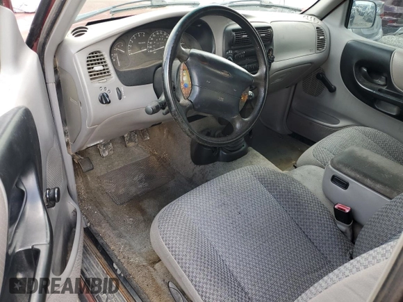 1998 Ford Ranger XL with VIN 1FTZR15UXWPA17399, listed as a Copart auction lot 60555045 with 381,232 mi miles and Salvage title. Bid and sale history available at DreamBid. Image 8.