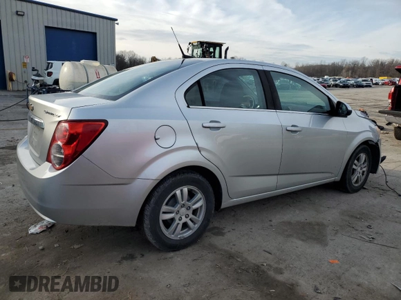 2012 Chevrolet Sonic LT with VIN 1G1JD5SH0C4231267, listed as a Copart auction lot 82848544 with 115,159 mi miles and Salvage title. Bid and sale history available at DreamBid. Image 3.