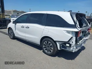 2024 Honda Odyssey EX-L z VIN 5FNRL6H67RB045588, wystawiony jako IAAI lot #41058931 z przebiegiem 4 440 mil mil oraz . Historia ofert i sprzedaży dostępna na DreamBid. Obrazek 3.