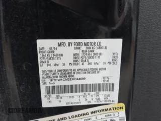 2014 Ford F-150 XL with VIN 1FTEW1CM2EKD44689, listed as a IAAI auction lot 41471063 with 229,916 mi miles and . Bid and sale history available at DreamBid. Image 9.