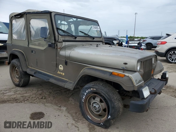 1988 Jeep Wrangler with VIN 2BCCV81M2JB518868, listed as a Copart auction lot 57649935 with 192,317 mi miles and Clean title. Bid and sale history available at DreamBid. Image 4.