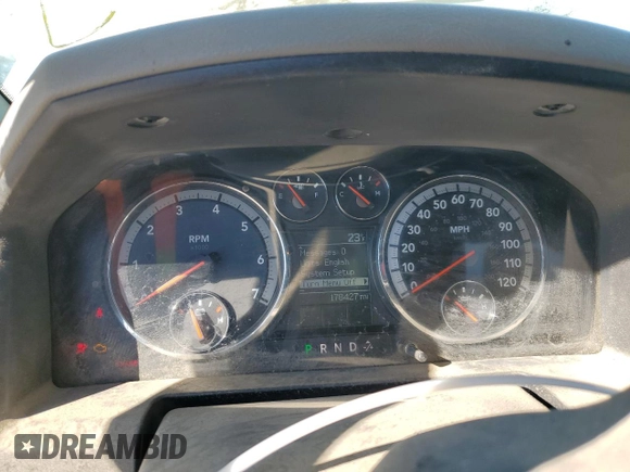 2012 Ram 2500 ST with VIN 3C6TD5HT2CG166573, listed as a Copart auction lot 44627925 with 178,427 mi miles and Salvage Title. Bid and sale history available at carsss.com. Image 9.