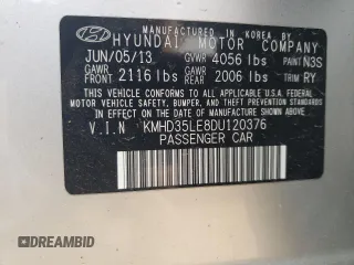 2013 Hyundai Elantra GT with VIN KMHD35LE8DU120376, listed as a Copart auction lot 64396604 with 87,682 mi miles and Salvage Title. Bid and sale history available at carsss.com. Image 13.