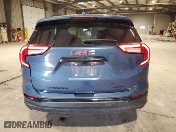 2024 GMC Terrain SLE with VIN 3GKALTEG3RL179982, listed as a Copart auction lot 51430475 with 5,965 mi miles and Salvage Title. Bid and sale history available at DreamBid. Image 6.