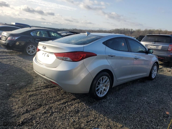 2013 Hyundai Elantra Limited PZEV with VIN 5NPDH4AE8DH264555, listed as a Copart auction lot 49464315 with 161,292 mi miles and Salvage Title. Bid and sale history available at carsss.com. Image 3.