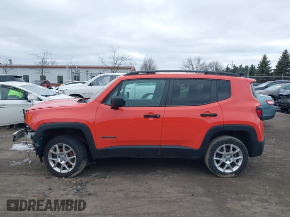 2021 Jeep Renegade Upland Edition with VIN ZACNJDAB4MPN34528, listed as a IAAI auction lot 41739558 with 37,968 mi miles. Bid and sale history available at carsss.com. Image 14.