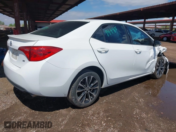 2017 Toyota Corolla L with VIN 2T1BURHE8HC814965, listed as a IAAI auction lot 42387645 with 230,303 mi miles and . Bid and sale history available at DreamBid. Image 4.