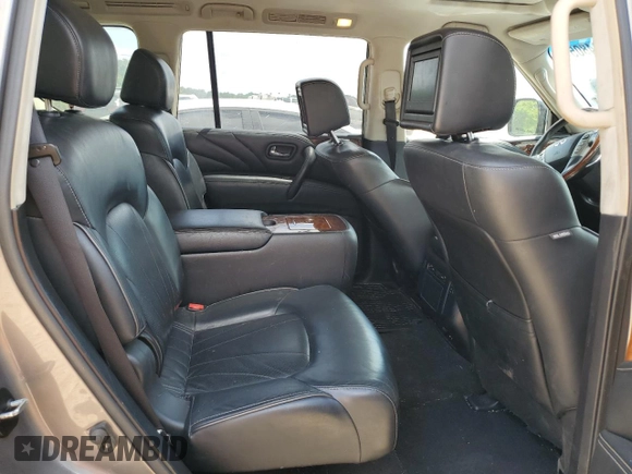 2017 Infiniti QX80 with VIN JN8AZ2NFXH9643163, listed as a Copart auction lot 54814805 with 199,586 mi miles and Salvage title. Bid and sale history available at DreamBid. Image 11.