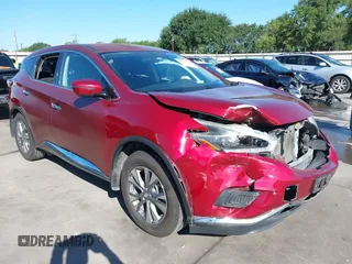 2018 Nissan Murano S z VIN 5N1AZ2MG9JN155157, wystawiony jako IAAI lot #42223498 z przebiegiem 84 765 mil mil oraz . Historia ofert i sprzedaży dostępna na DreamBid. Obrazek 1.