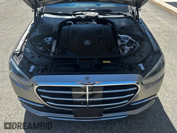 2021 Mercedes-Benz S S 580 with VIN W1K6G7GB5MA038965, listed as a Copart auction lot 55501585 with 90,055 mi miles and Clean Title. Bid and sale history available at carsss.com. Image 7.