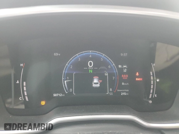 2023 Toyota Corolla Cross XLE with VIN 7MUDAABG3PV044005, listed as a Copart auction lot 54955225 with 50,712 mi miles and Salvage title. Bid and sale history available at DreamBid. Image 9.