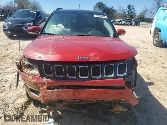 2018 Jeep Compass Limited with VIN 3C4NJCCB8JT410955, listed as a Copart auction lot 49793275 with 69,452 mi miles and Salvage Title. Bid and sale history available at carsss.com. Image 5.