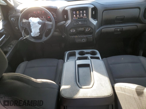 2022 Chevrolet Silverado 1500 Custom with VIN 1GCPDBEK3NZ536064, listed as a Copart auction lot 87393114 with 52,729 mi miles and Salvage Title. Bid and sale history available at carsss.com. Image 8.