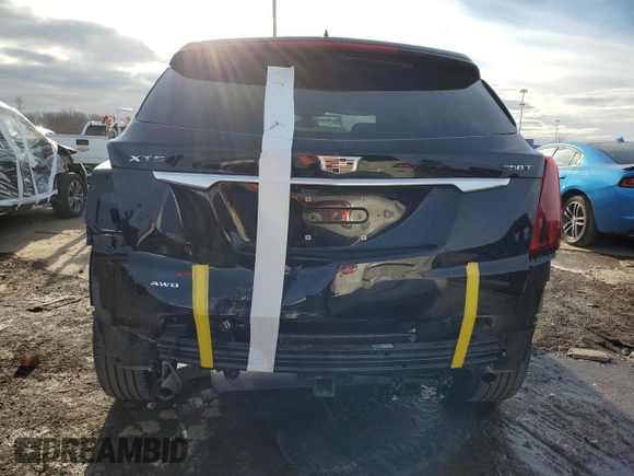 2023 Cadillac XT5 AWD Premium Luxury with VIN 1GYKNDR46PZ139279, listed as a Copart auction lot 43563245 with 18,416 mi miles and Salvage Title. Bid and sale history available at DreamBid. Image 6.