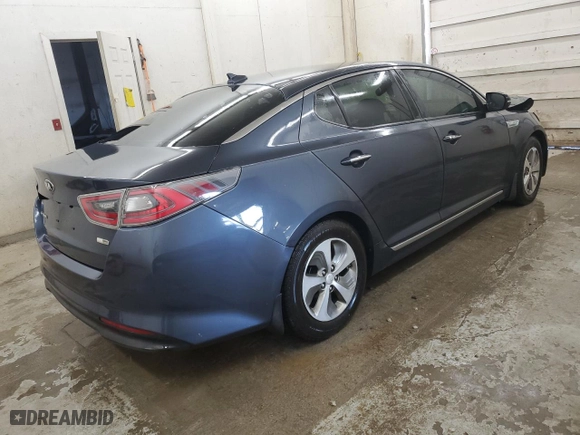 2014 Kia Optima Hybrid LX with VIN KNAGM4AD5E5065025, listed as a Copart auction lot 53139885 with 139,705 mi miles and Salvage Title. Bid and sale history available at carsss.com. Image 3.