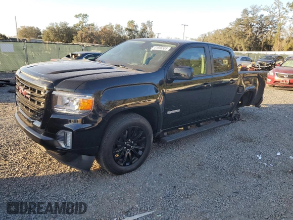 2022 GMC Canyon 2WD Elevation with VIN 1GTG5CEN0N1274077, listed as a Copart auction lot 41696505 with 57,579 mi miles and Salvage Title. Bid and sale history available at carsss.com. Image 1.