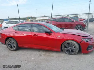 2023 Acura TLX w/A-Spec Package with VIN 19UUB6F53PA000467, listed as a IAAI auction lot 40611285 with 14,456 mi miles. Bid and sale history available at carsss.com. Image 13.
