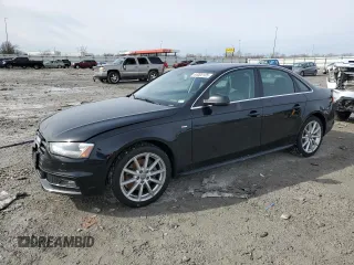 2014 Audi A4 Premium Plus with VIN WAUFFAFL7EA040896, listed as a Copart auction lot 44000105 with 155,848 mi miles and Salvage Title. Bid and sale history available at carsss.com. Image 1.
